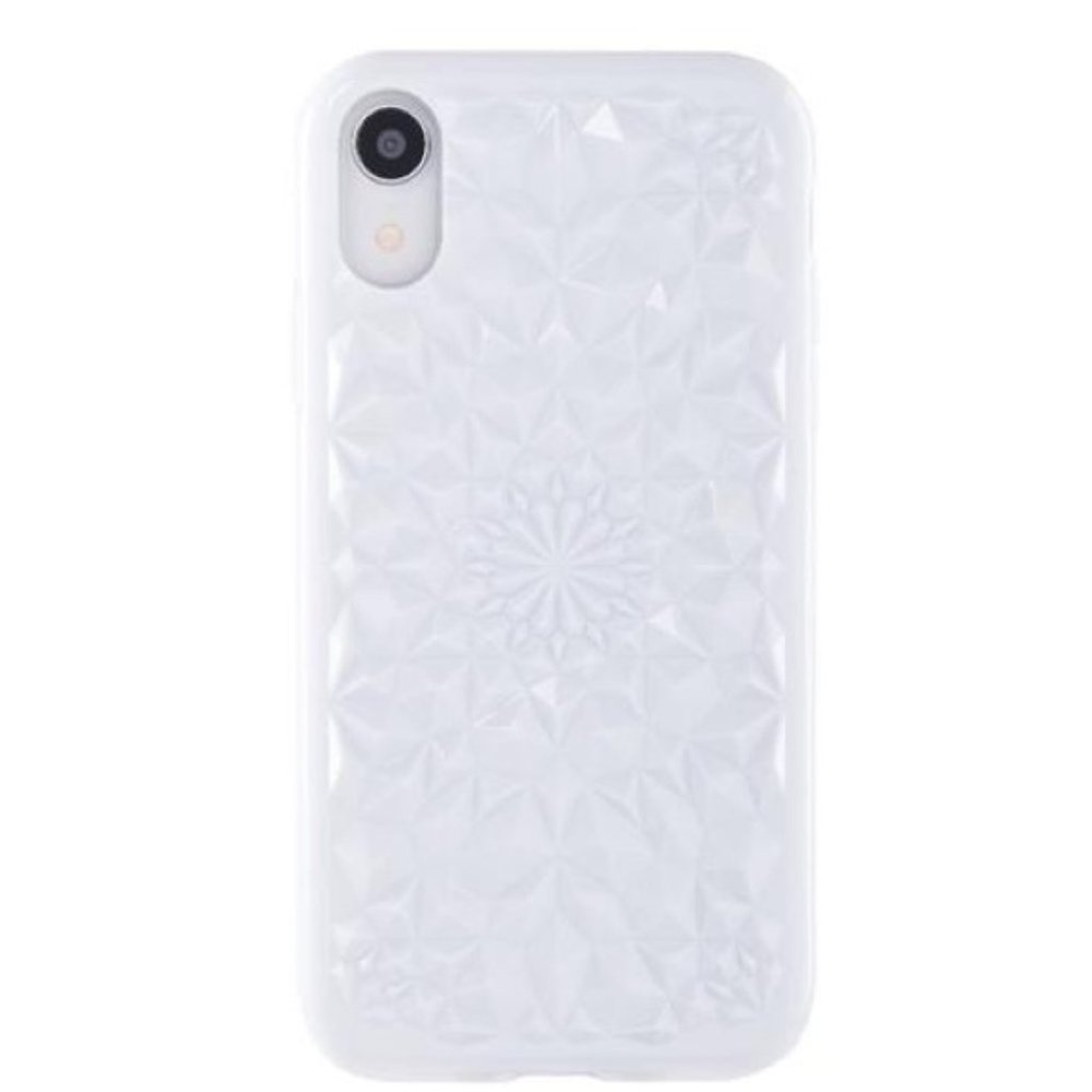 Felony White Glossy iPhone XR Kaleidoscope Geometric Phone Case